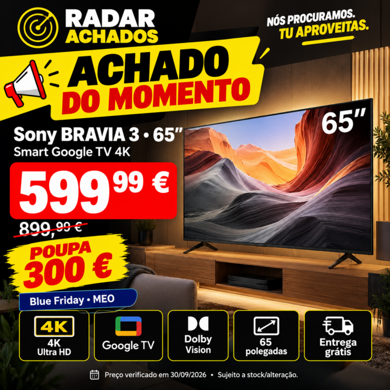 Sony BRAVIA 3 — 65" | Smart Google TV 4K